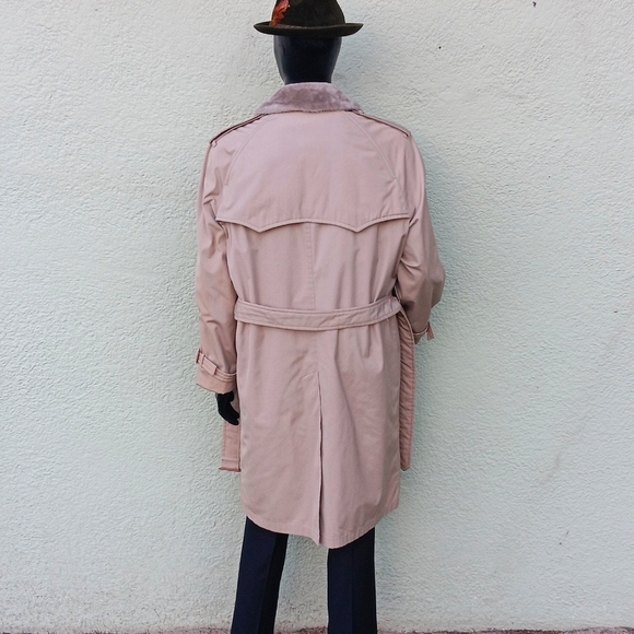 LONDON FOG MEN'S VINTAGE DOUBLE BREASTED LUXURY TRENCH COAT(EXTRA THICK LINING) - Picture 16 of 17